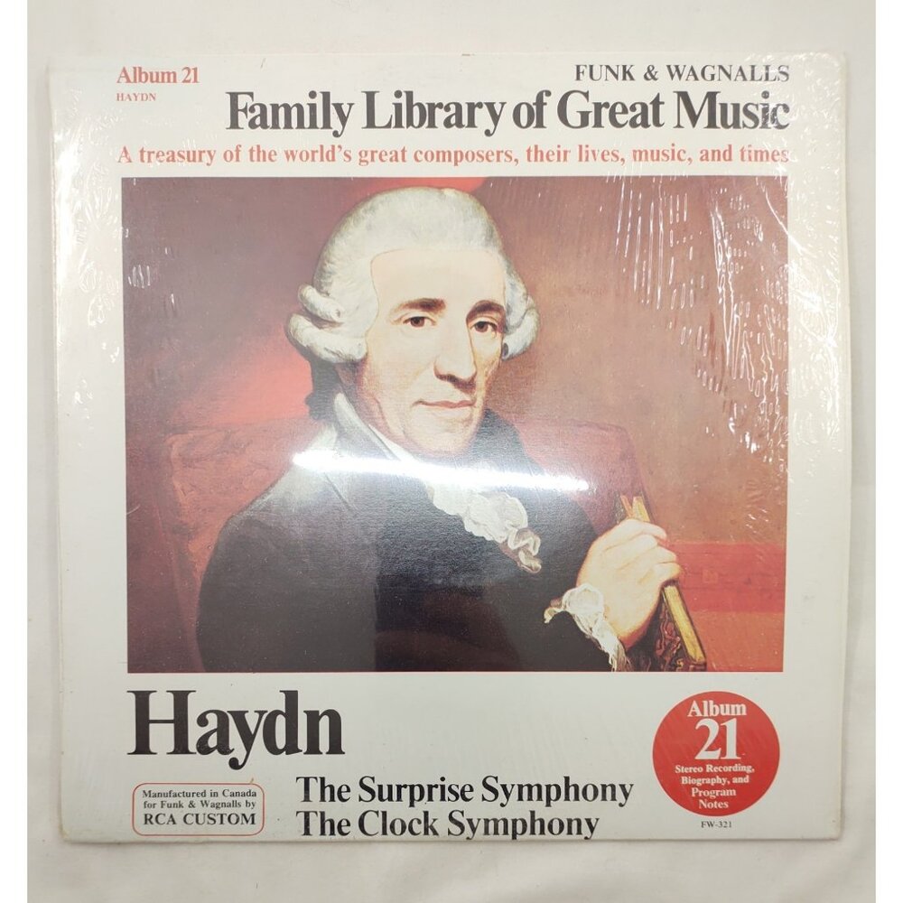 Haydn Symphony No 94 “Surprise” LP Funk & Wagnalls RCA FW 321 A Canada